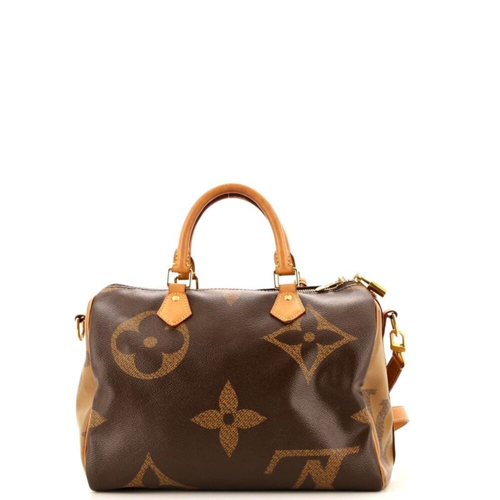 Louis Vuitton Speedy Bandouliere Bag Reverse Monogram Giant 30 Brown - Picture 3 of 8